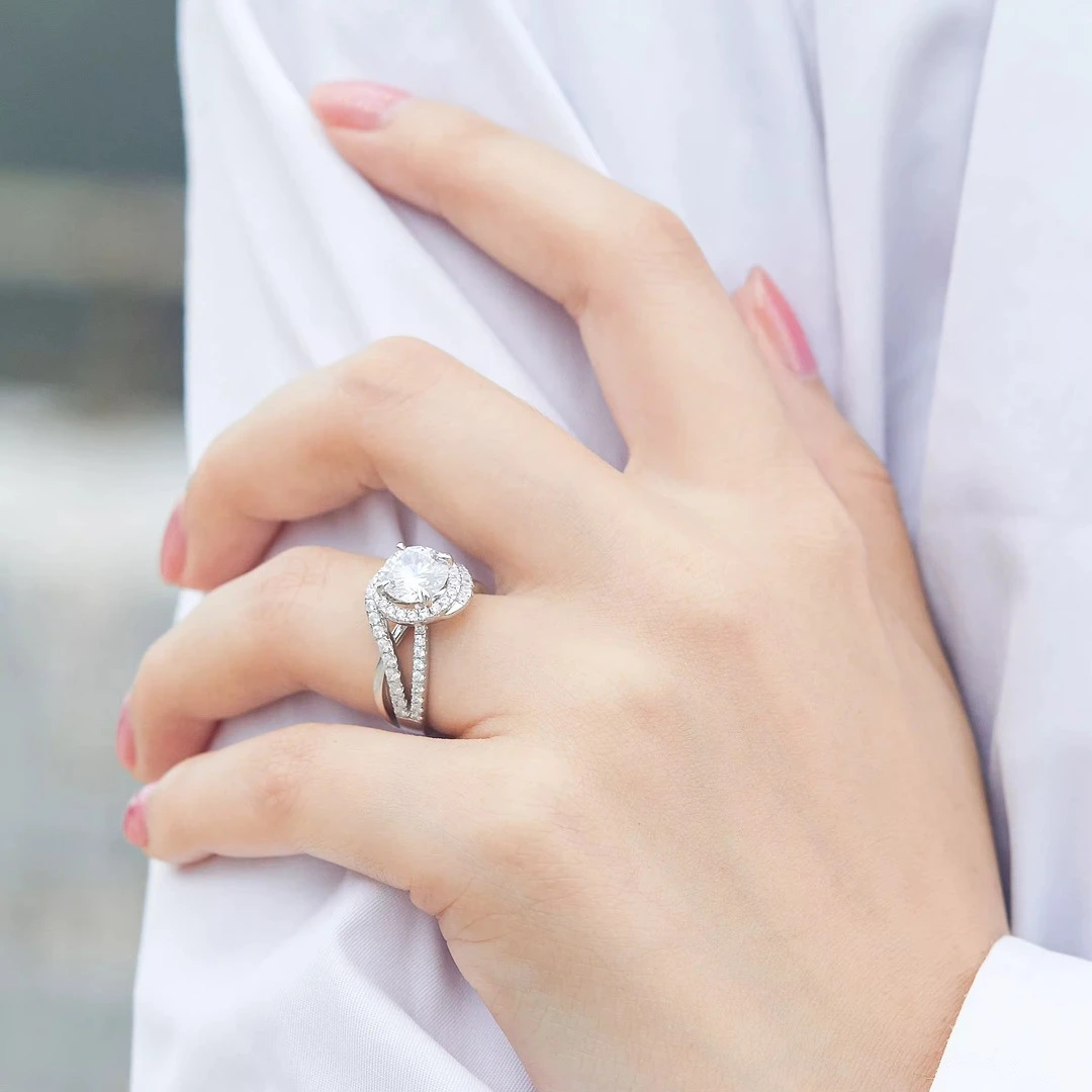 Anillo churumbella moissanita 1